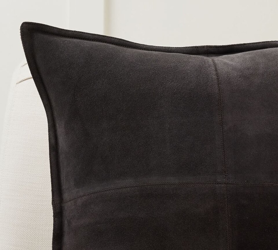 Pieced Suede Cushion Covers Pottery Barn Australia